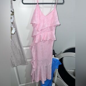 Wild Fable Light Pink Textured Dress